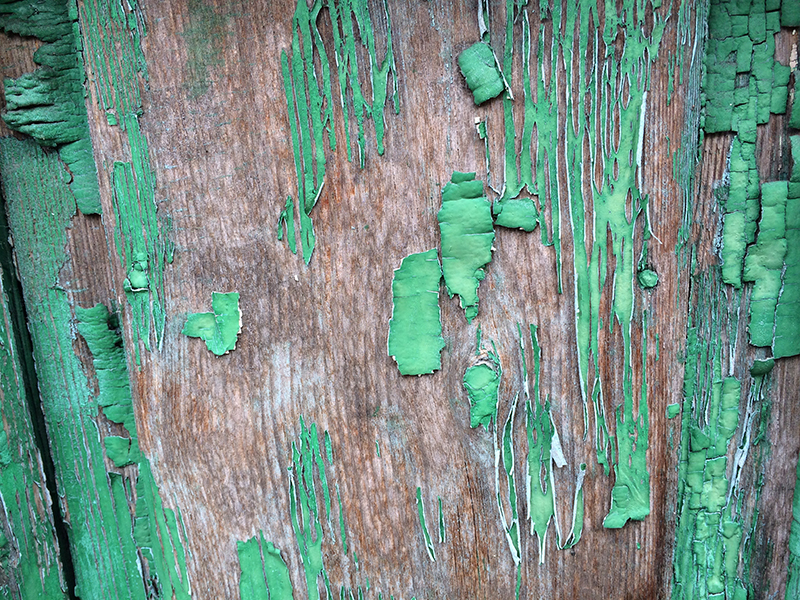 Green Paint Erosion