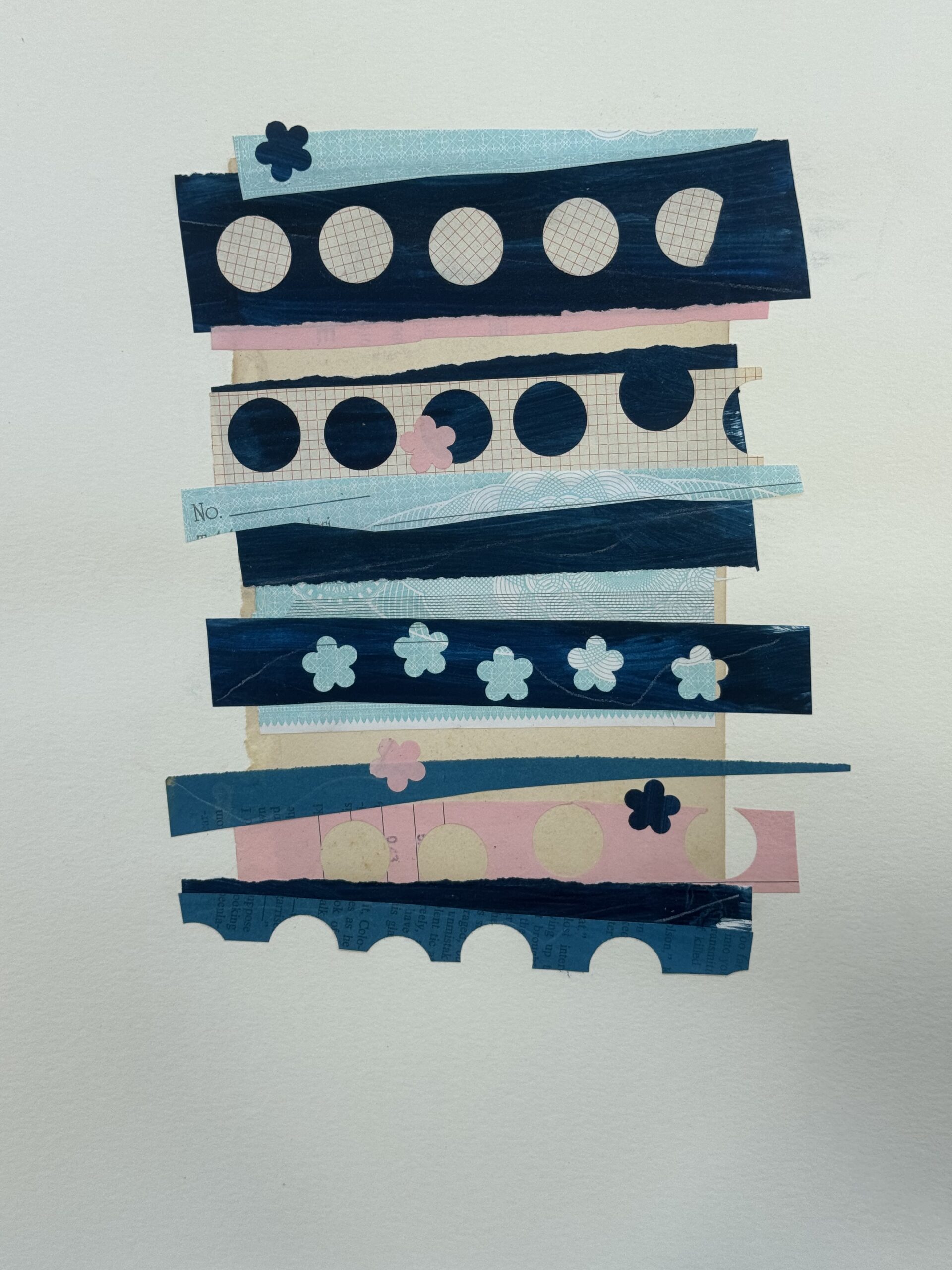Check Up - Collage Painting by Karen Lehrer